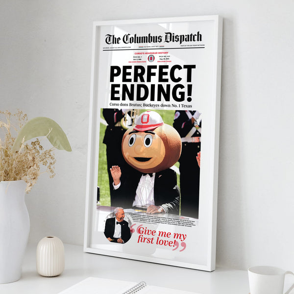 Lee Corso's Last Call Historic Columbus Dispatch Front Page