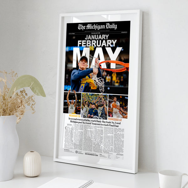 Michigan 2026 Final Four Front Page Wall Art