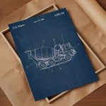 Construction Vehicle Cement Mixer Patent Wall Art