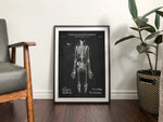 Anatomical Skeleton Patent Wall Art