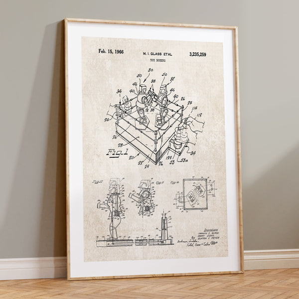 Rock 'Em Sock 'Em Robot Patent Poster