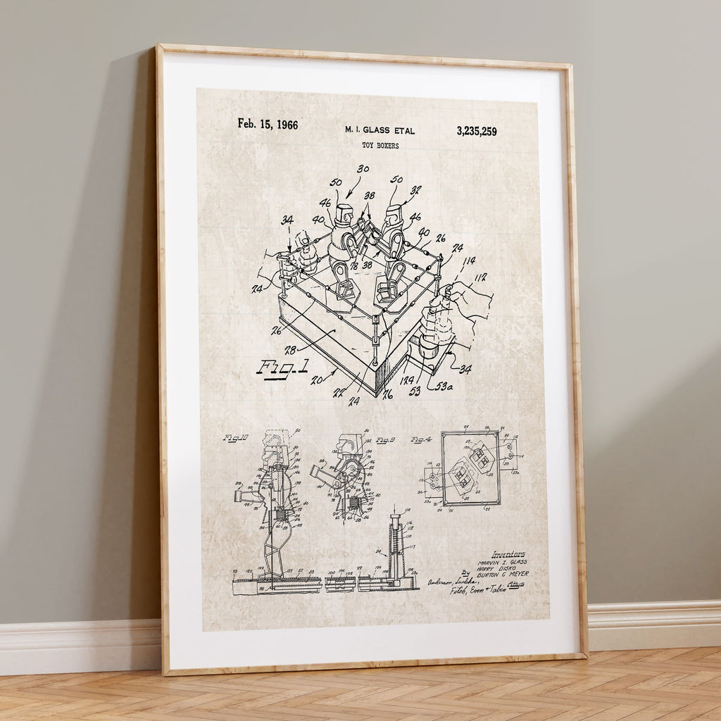 Rock 'Em Sock 'Em Robot Patent Poster