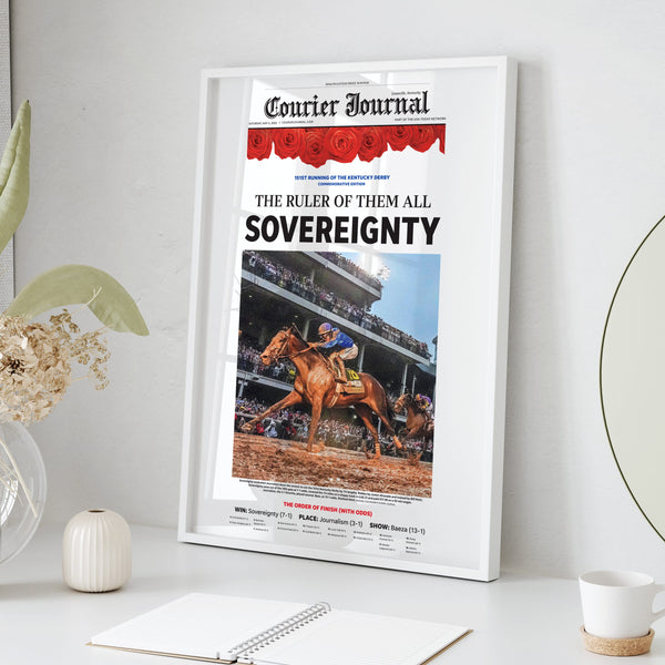 Sovereignty Wins the 151st Kentucky Derby Front Page