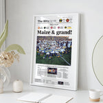 Michigan Wolverines 1,000th Win Front Page Wall Art