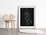 Space Suit Patent Wall Art