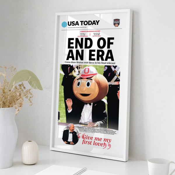 Lee Corso's Last Call Historic USA TODAY Front Page