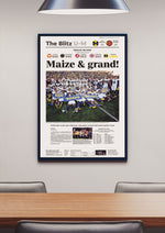 Michigan Wolverines 1,000th Win Front Page Wall Art