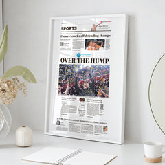 Purdue Over the Hump IndyStar Front Page Wall Art Cover