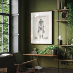 Anatomical Skeleton Patent Wall Art