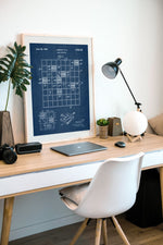Scrabble Patent Wall Art