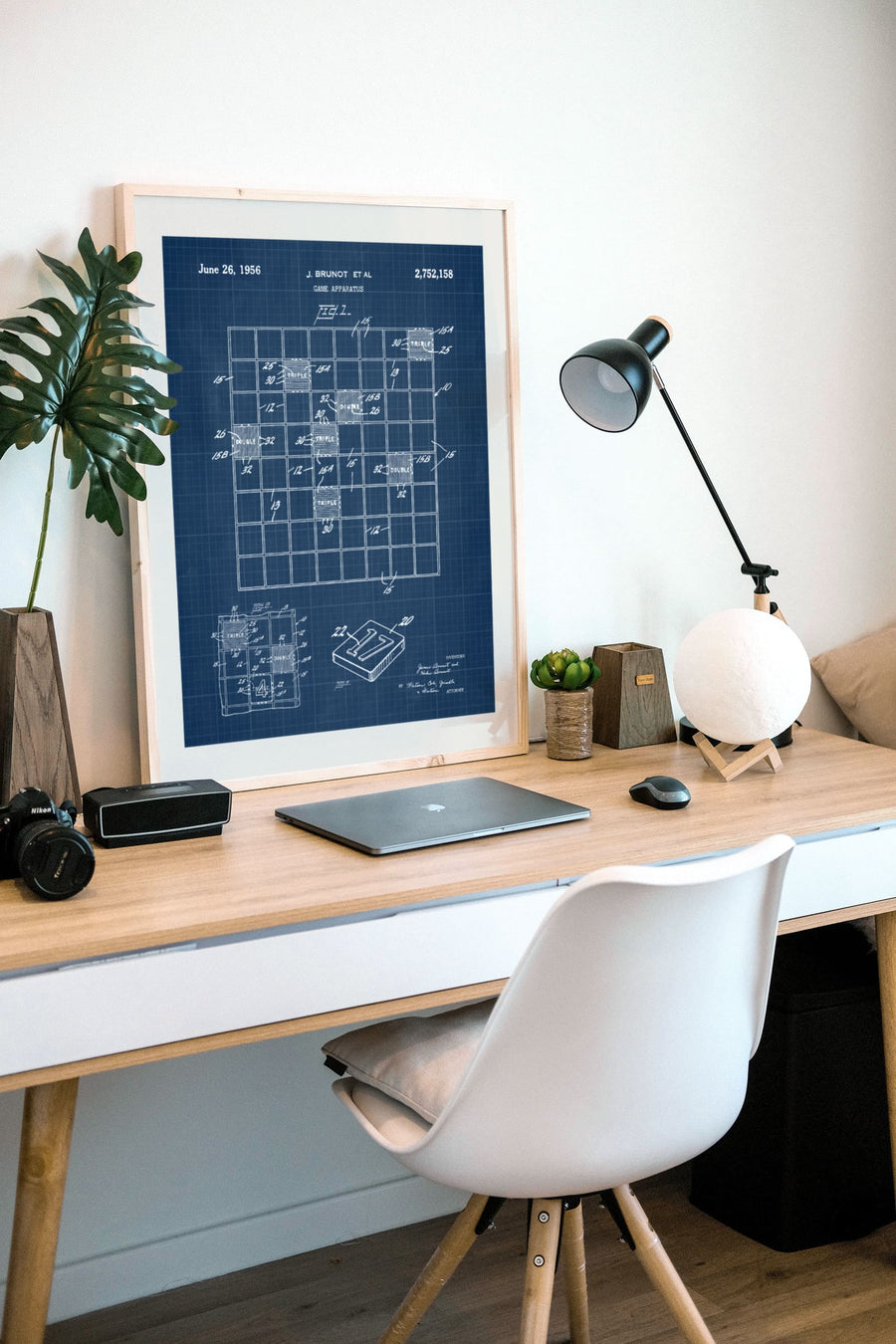 Scrabble Patent Wall Art - Blueprint