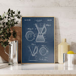 Pour-Over Coffeemaker Patent Poster