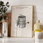 Flour Sifter Patent Wall Art