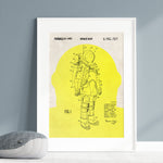 Space Suit Patent Wall Art