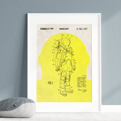Space Suit Patent Poster Cover