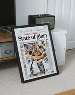 Michigan State Basketball State of Glory Front Page Wall Art