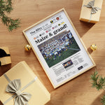 Michigan Wolverines 1,000th Win Front Page Wall Art