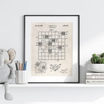 Scrabble Patent Wall Art