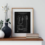 Blood Pressure Cuff Patent Wall Art