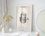Flour Sifter Patent Wall Art