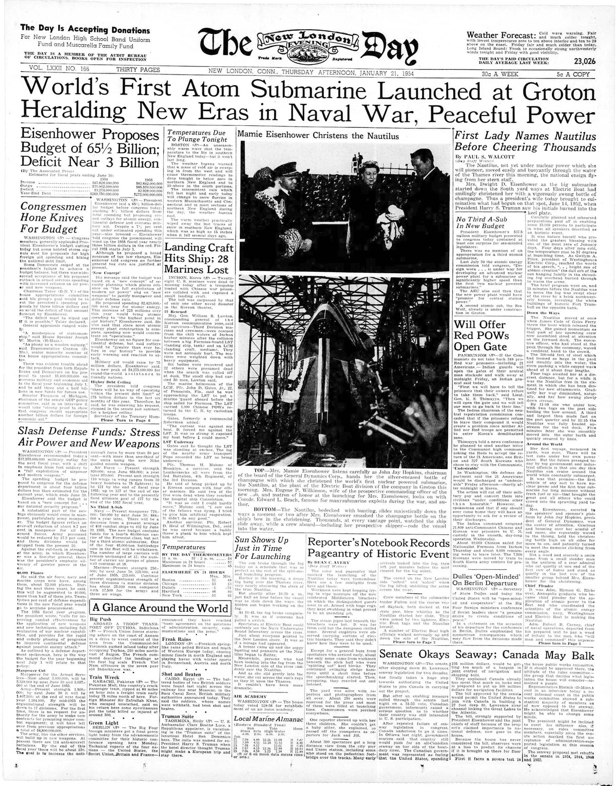Front Page News: A Century of Big Stories in The Day, 1881-1981