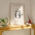 Flour Sifter Patent Wall Art