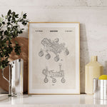 Mars Rover Patent Wall Art