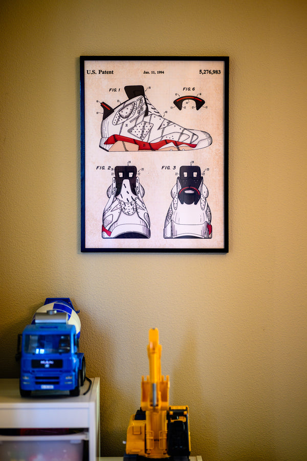 Basketball Shoe Patent Poster