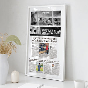 Bob Uecker One of a Kind Tribute Front Page