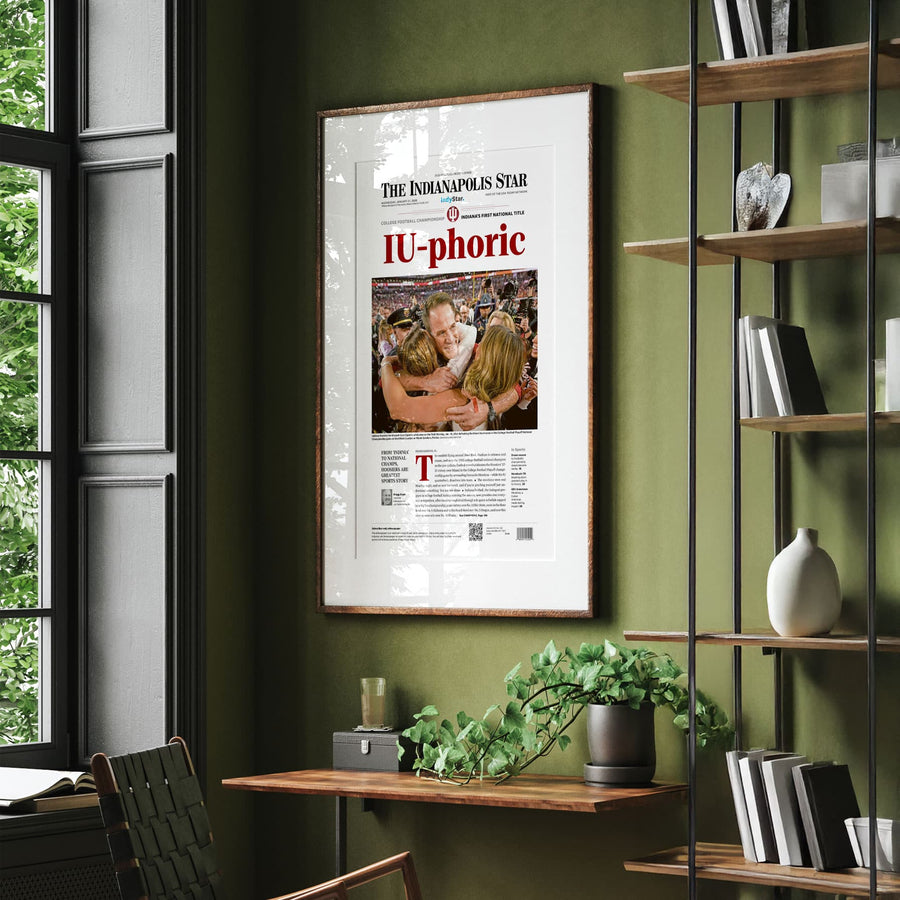 Indiana Football IU-PHORIC Front Page Wall Art
