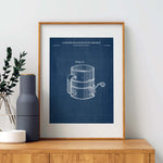 Flour Sifter Patent Wall Art
