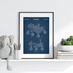 Mars Rover Patent Wall Art