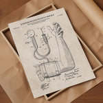 Blood Pressure Cuff Patent Wall Art - Vintage Paper