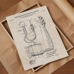 Blood Pressure Cuff Patent Wall Art