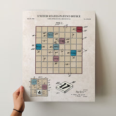 Printable Download: Scrabble Patent Cover