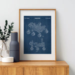 Mars Rover Patent Wall Art