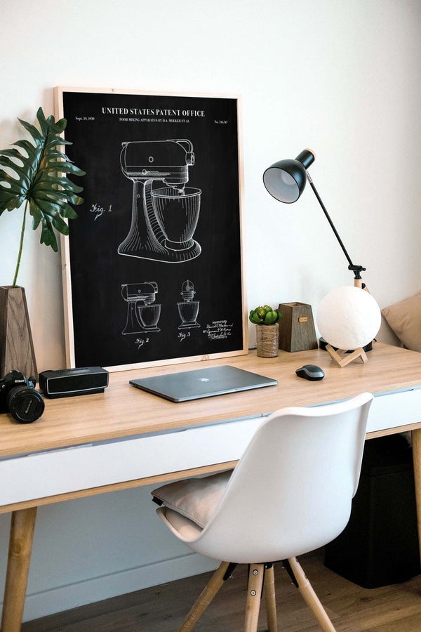 Stand Mixer Patent Wall Art