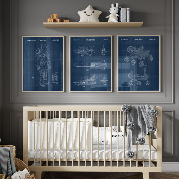 Mars Rover Patent Wall Art