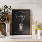 Coffee Percolator Patent Poster