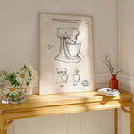 Stand Mixer Patent Wall Art