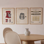 Stand Mixer Patent Wall Art