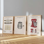 Stand Mixer Patent Wall Art