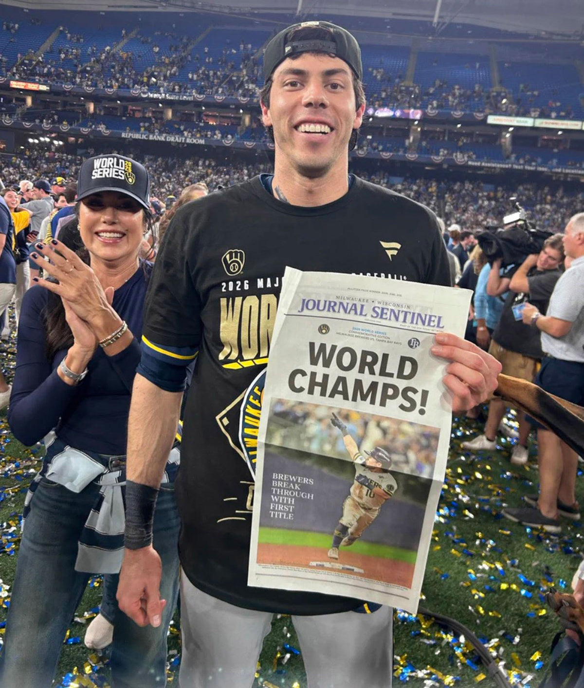 Milwaukee Brewers World Champs Stadium Edition Front Page Wall Art