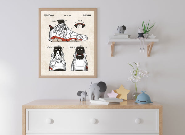 Basketball Shoe Patent Poster