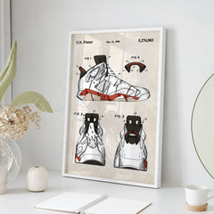 Basketball Shoe Patent Poster Cover