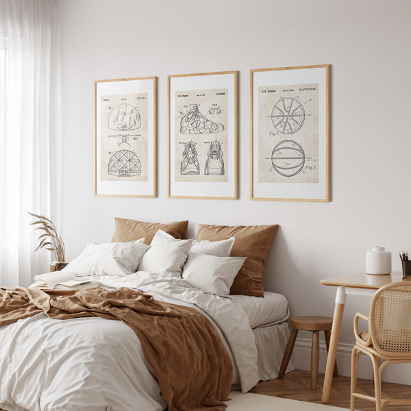 Basketball Ball Patent Wall Art