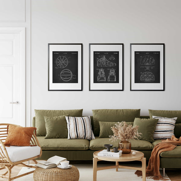 Basketball Hoop Patent Wall Art