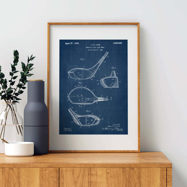 Vintage Golf Patents Set - Printable Digital Download – Pediment Publishing