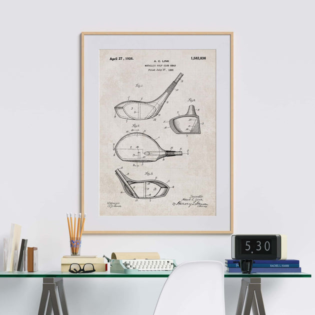 Vintage Golf Patents Set - Printable Digital Download – Pediment Publishing