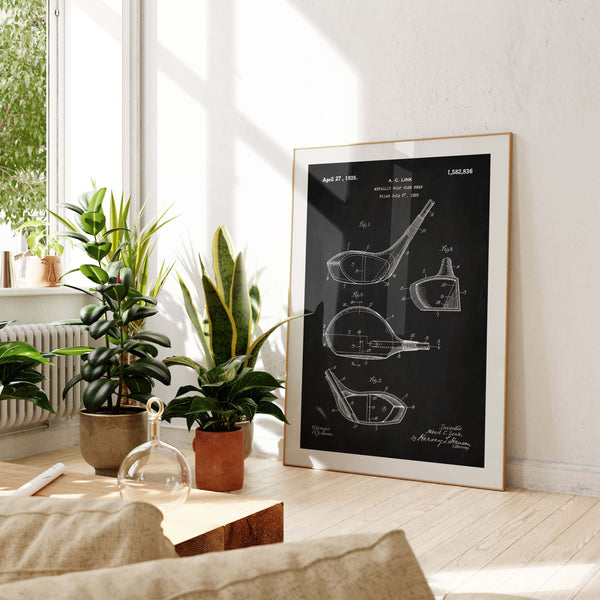 Golf Club Patent Poster